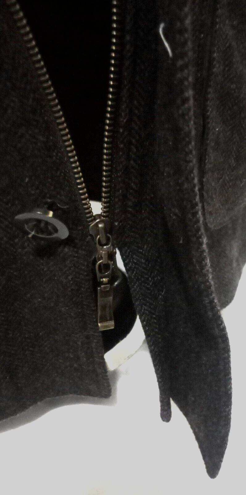 RARE VINTAGE PENDLETON HERRINGBONE DARK BROWN 1OO… - image 16