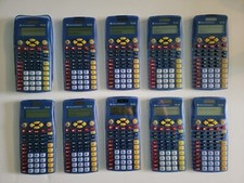 Lot 10 Texas Instruments TI-15 Scientific Calculators WITH CADDY Algebra Math