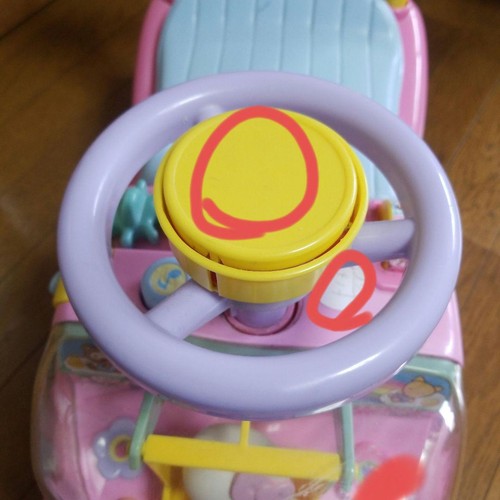Sanrio Hello Kitty Alpha Baby Push Walker Ride-on Toy Pink Retro girls Vintage - Picture 8 of 9