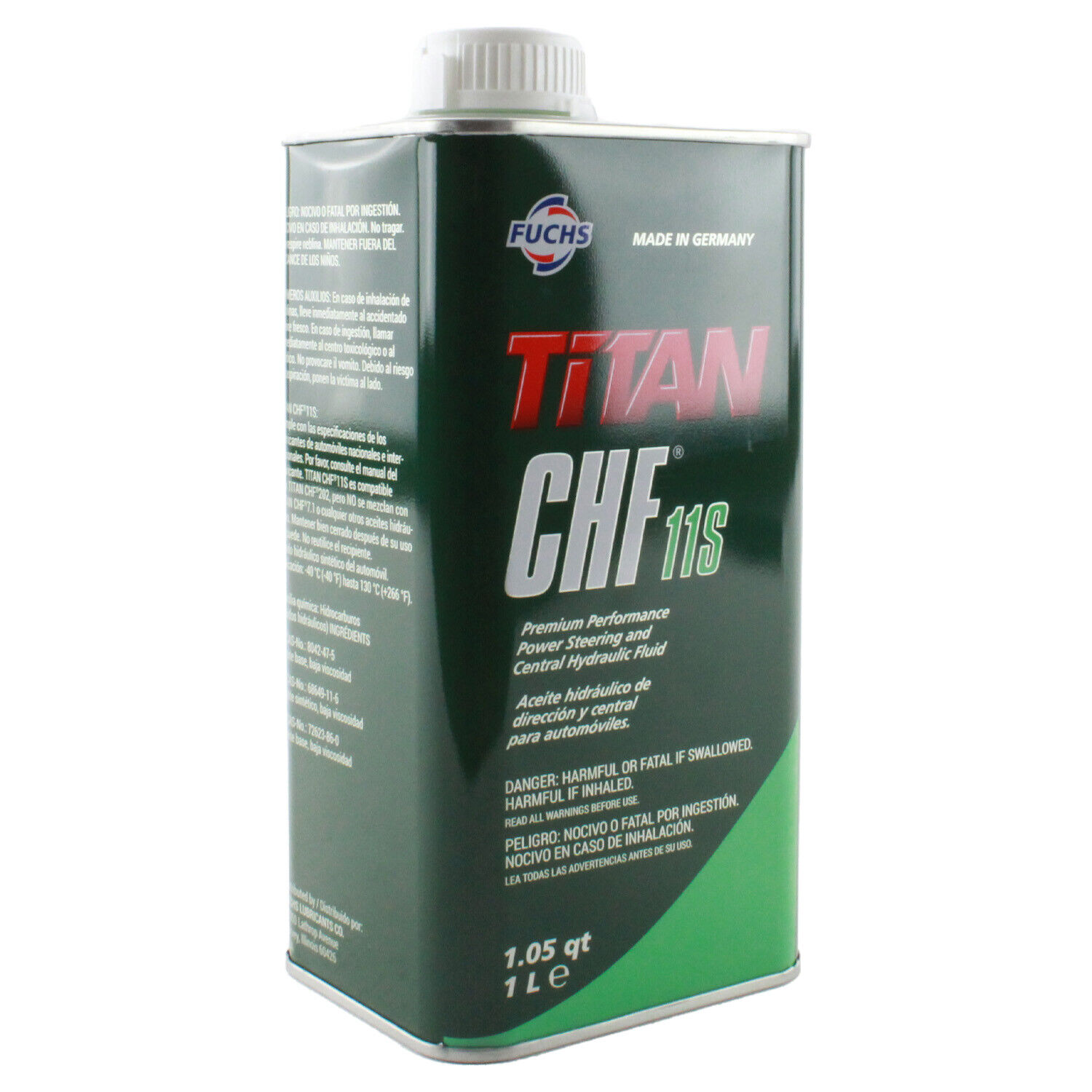 Fuchs TITAN CHF 11S Power Steering and Central Hydraulic Fluid 1 Liter 800363794