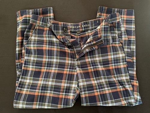 skinny trouser plaid pants 