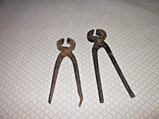 ALTE EISEN ZANGEN ZIMMERMANN - ANCIENT IRON PINCERS - ANTICHE PINZE TENAGLIE