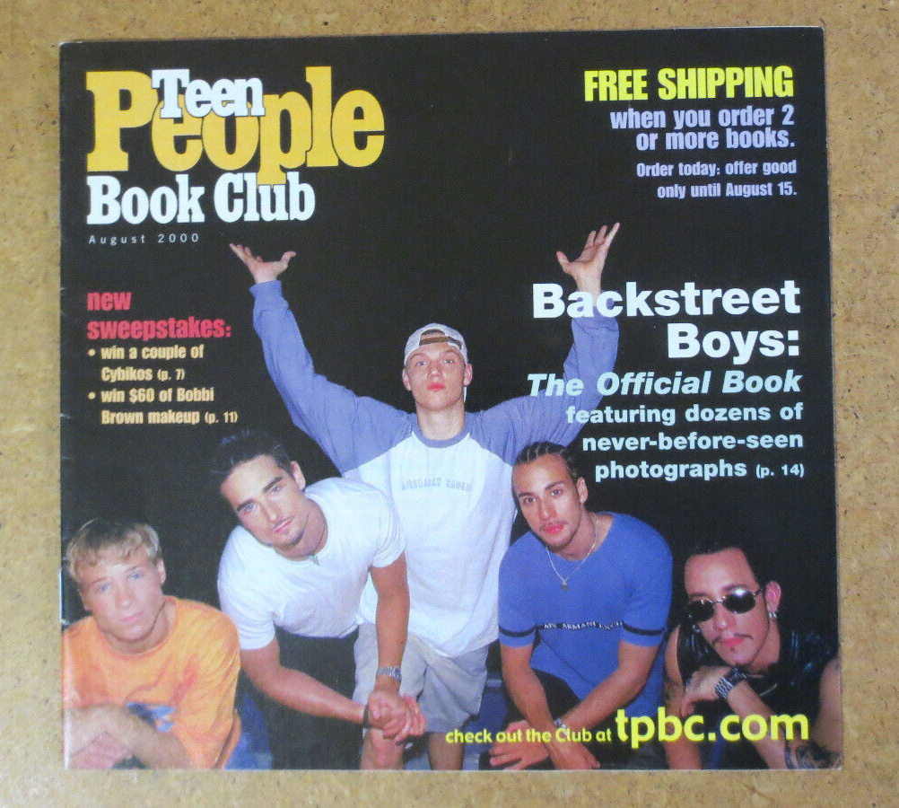 Teen People Book Club Catalog - Backstreet Boys - Nick Carter