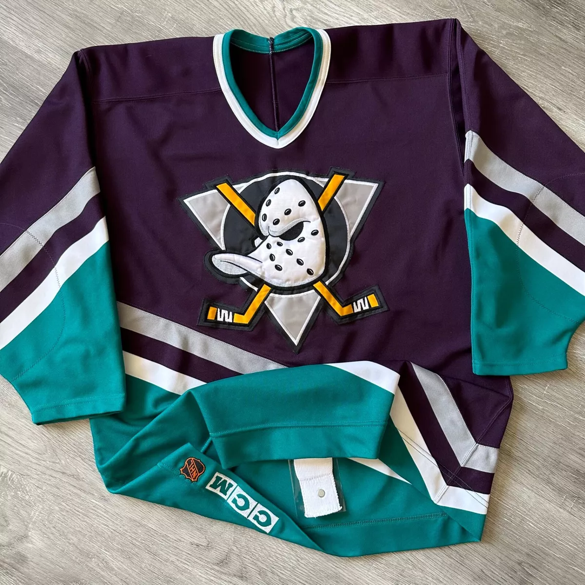 Mighty ducks best sale jersey purple