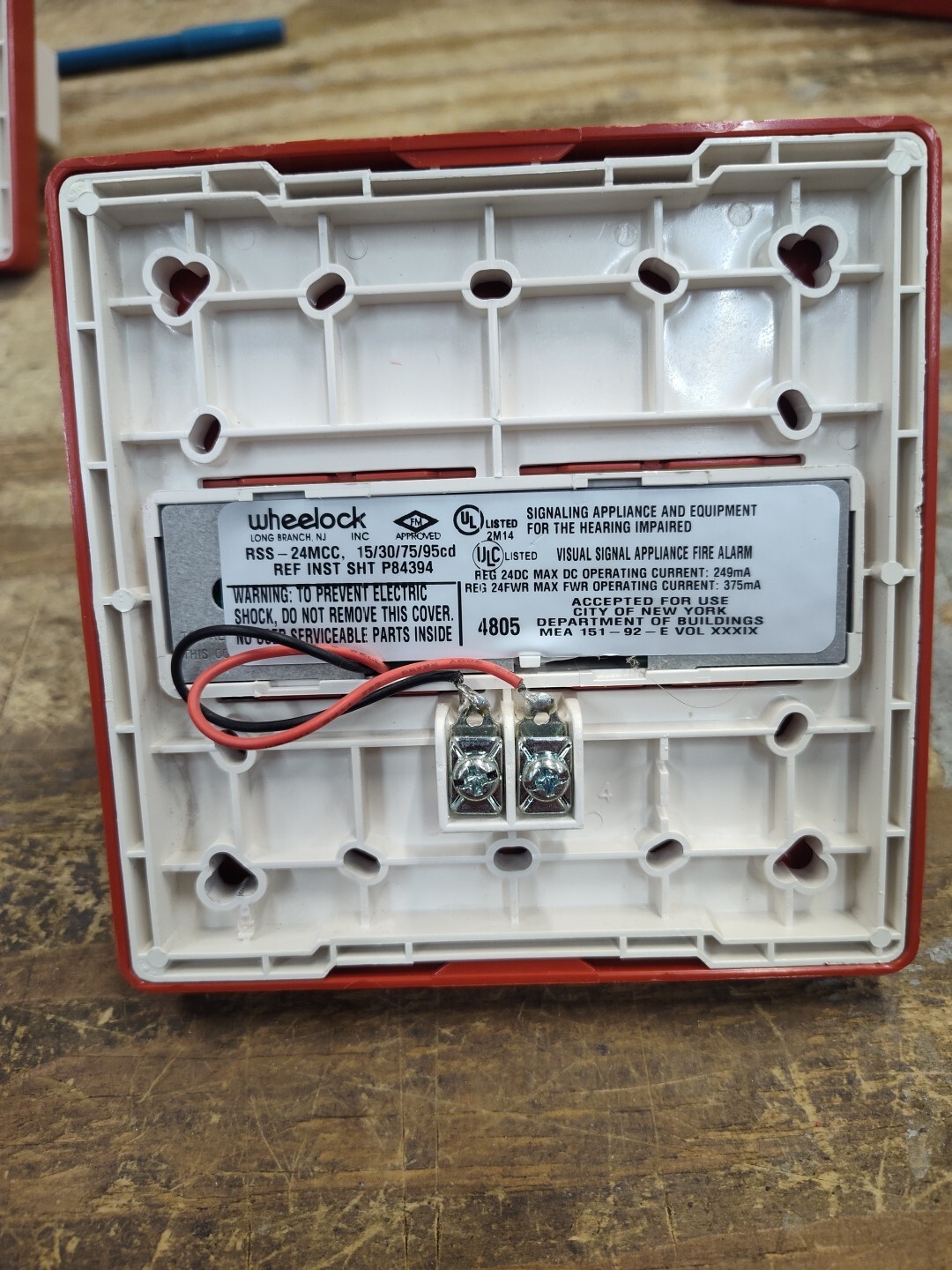 Wheelock RSS-24MCC-FR Strobe | eBay