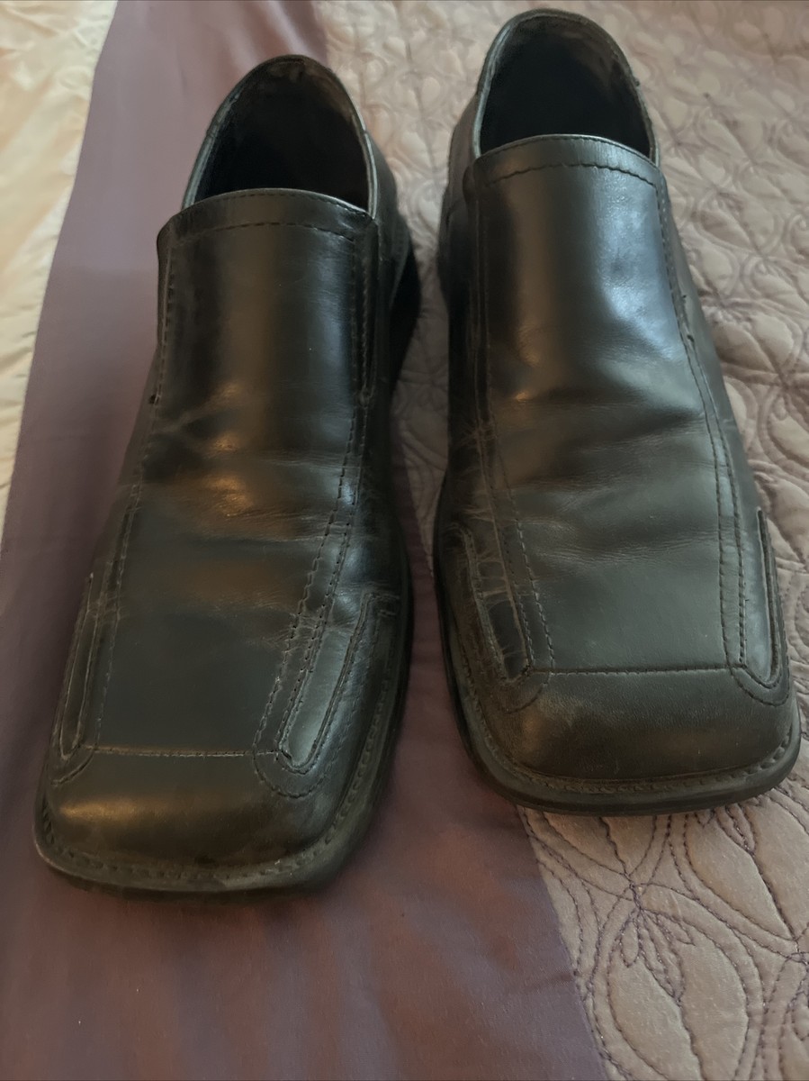 Steve Madden Mens Shoes Size 10 M Loafers Black Leather Slip  display picture 1