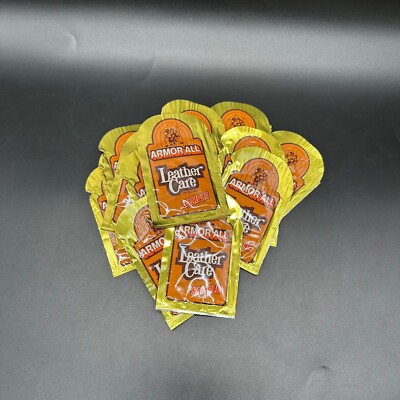 Vintage Armor All Sample Packets 1991 Leather Care Movie Prop Car Man Cave Decor