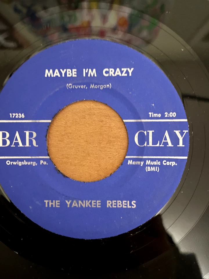 The Yankee Rebels – I Wanna Know Why / Maybe I'm Crazy - 7" RECORD - VG+ - RARE - Image 4 of 4