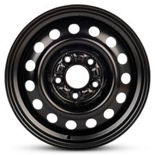 New Wheel For 2020-2022 Hyundai Venue 15 inch 15x6.5" Painted Black Steel Rim