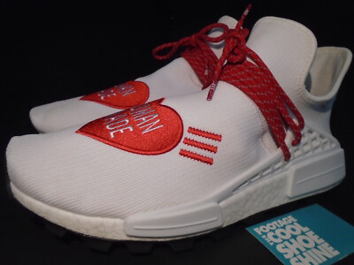 ADIDAS HU HUMAN MADE RACE NMD PHARRELL HEART WHITE RED VALENTINE'S