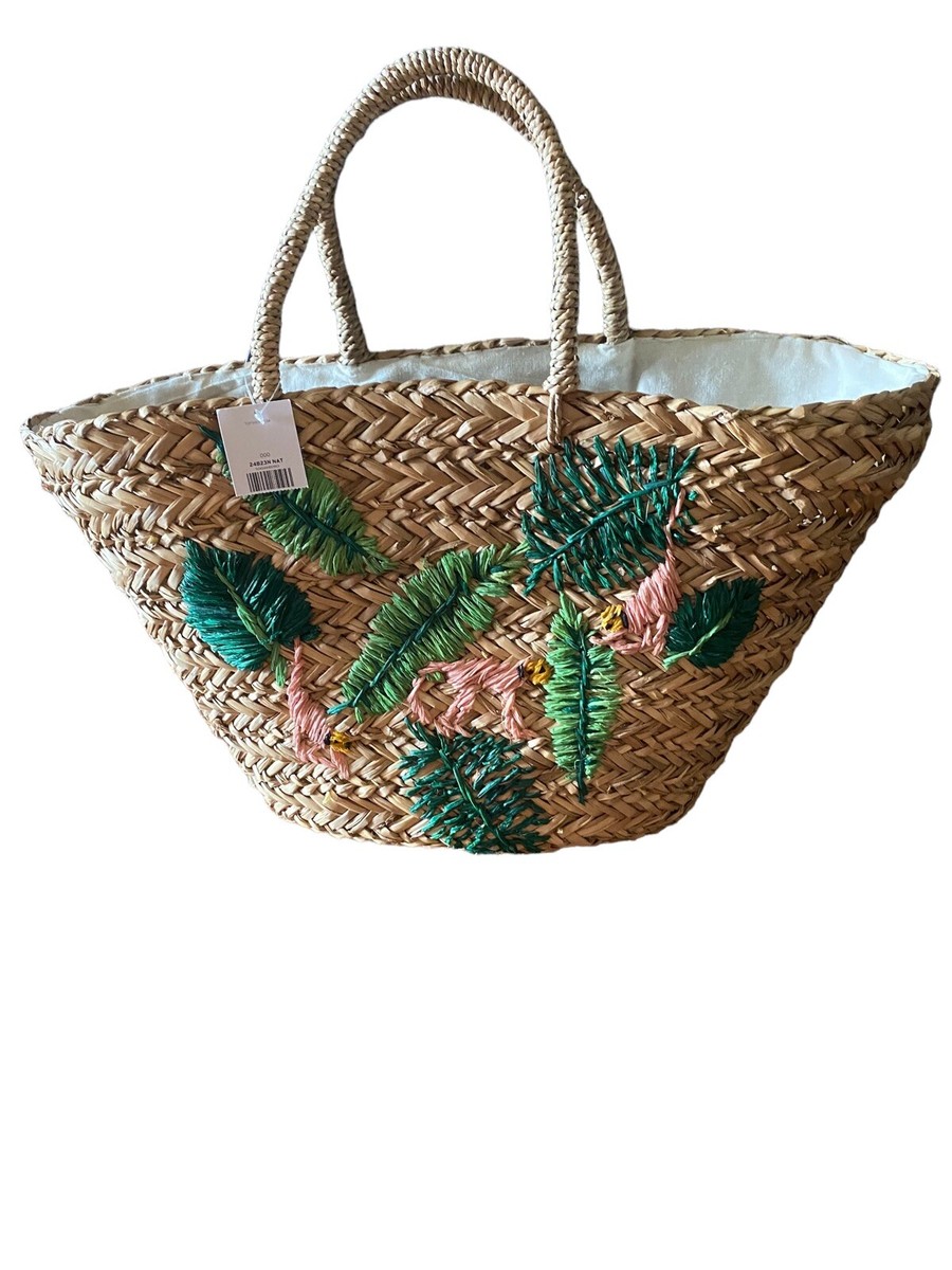 TopShop Straw Tote Bag NWT