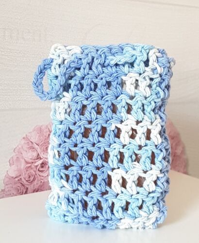 Handmade Crochet Soap Saver Bag 100% Cotton, Reusable/Washable - Picture 1 of 3