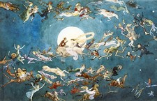 Charles Altamon A Dance Around the Moon Reproduction Print 11x17