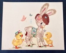 VINTAGE 1950 s MEYERCORD DECAL Donkey Chicks ...