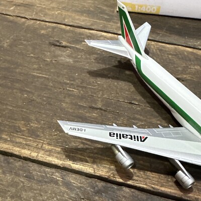 ALITALIA 747-200 Herpa 1/400 Scale in Box Diecast | eBay