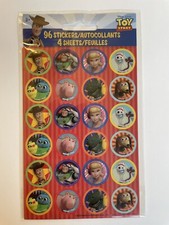 Disney Pixar Toy Story 96 Stickers On 4 Sheets