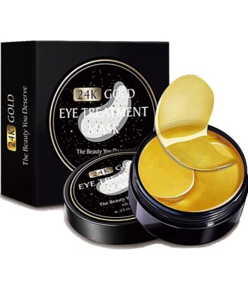 24k Gold Eye Mask，Collagen Under Eye Patches，Eye Treatment Mask