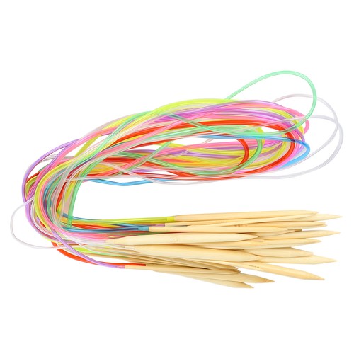 18Pcs 120cm Circular Needle Double Point Color Flexible Tube Knitting Tools Set - Picture 3 of 22