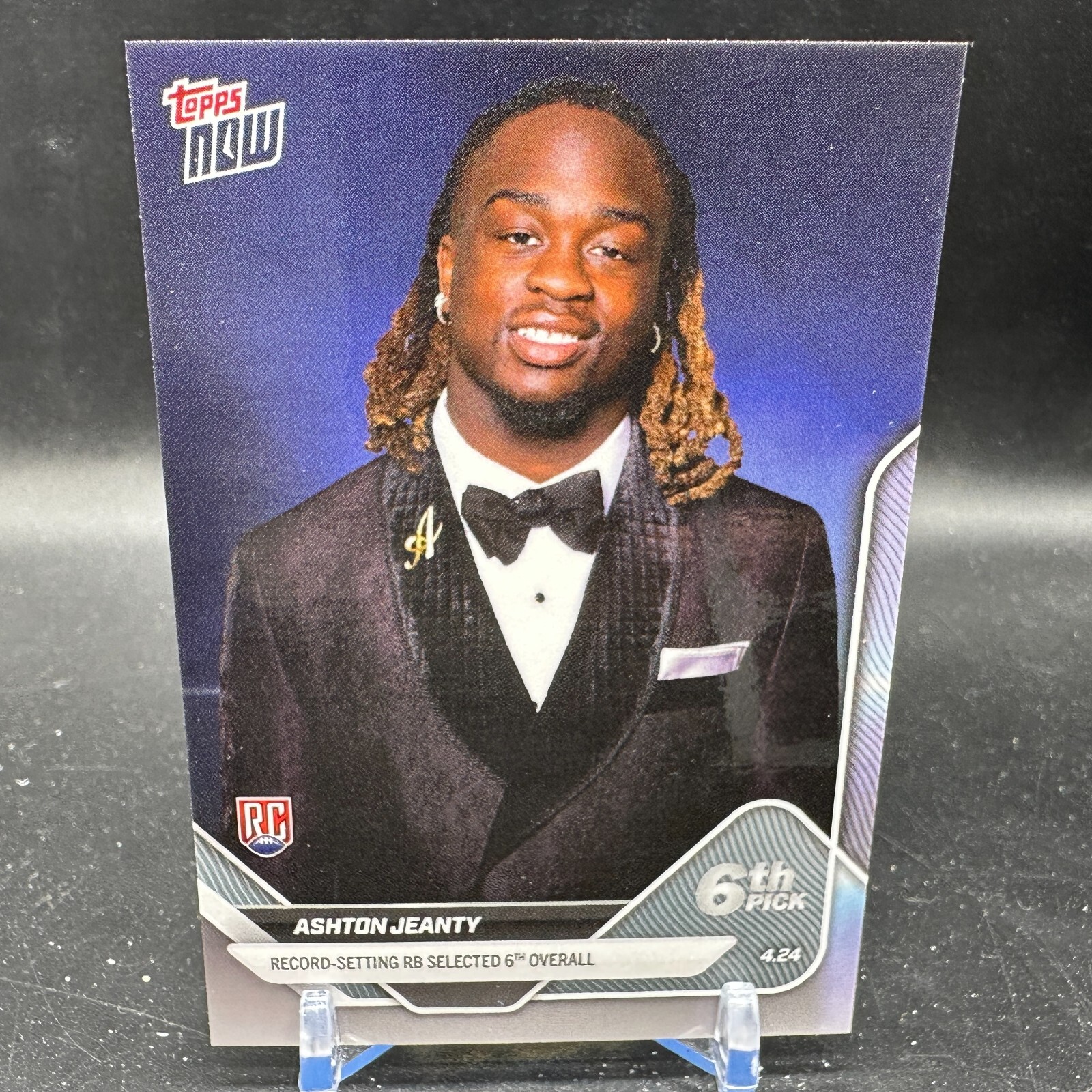 Ashton Jeanty Rookie 2025 Topps Now NFL Draft #D-2 Las Vegas Raiders RC