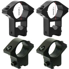 2Pcs 1" Scope Rings 11mm 3/8" Dovetail Low / High Profile Rifle scope Ring Mount