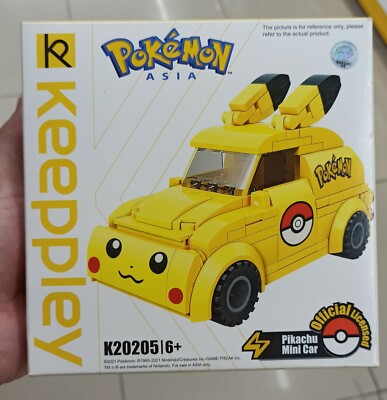 QMAN KEEPPLEY POKEMON BUILDING BLOCKS PIKACHU MINI CAR NEW IN STOCK