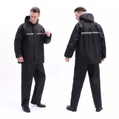 Unisex 100% wasserdichte Jacke + GRATIS Reißverschlusstasche PVC Material
