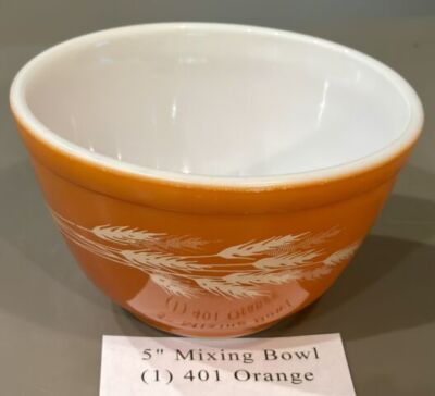 *YOU CHOOSE  Pyrex  AUTUMN Harvest Wheat  Rust Orange MIXING BOWLS