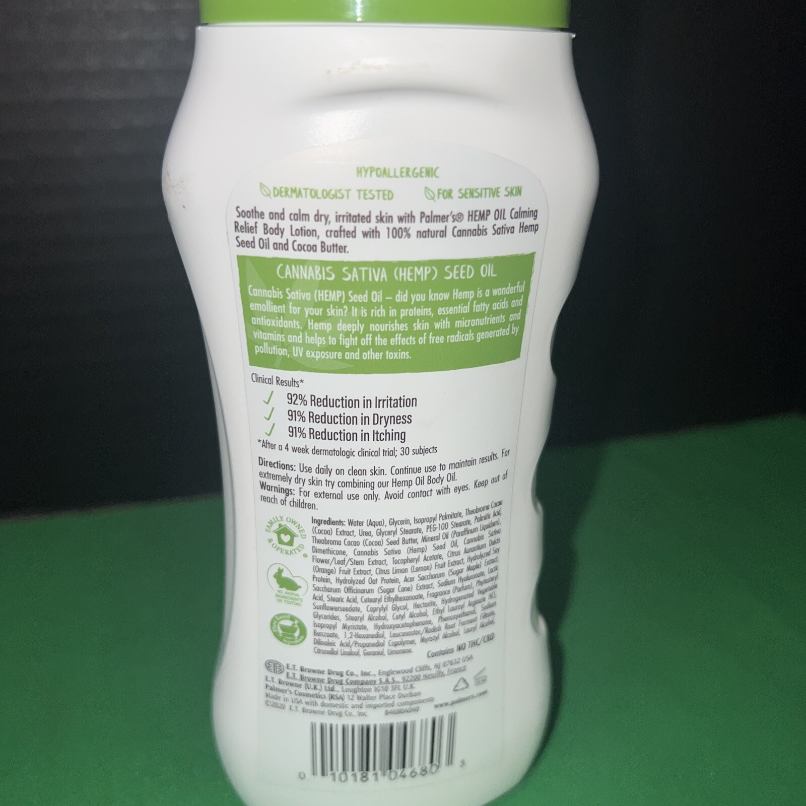 4 PACK Palmer's Cocoa Butter Formula Hemp Oil Calming Relief Body Lotion 8 OZ