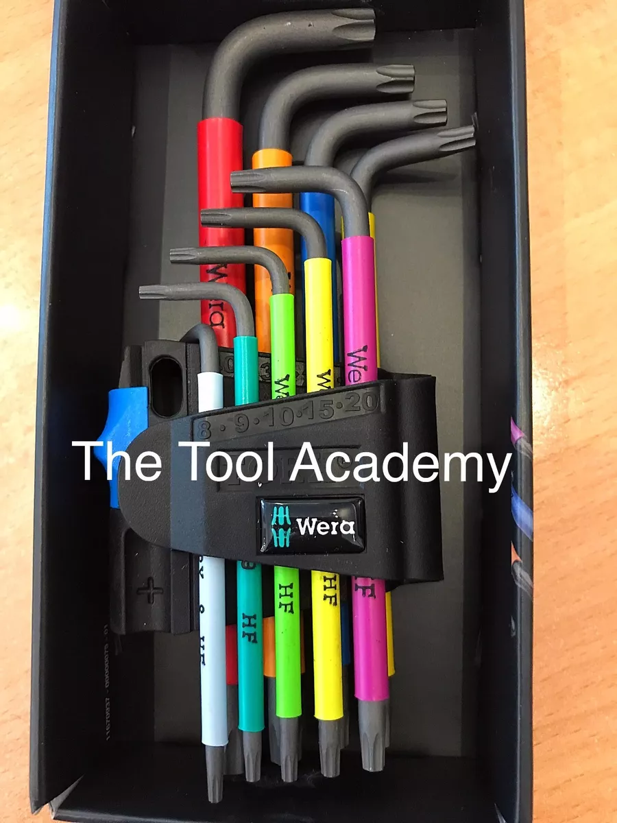WERA TOOLS TORX STAR T8 T40 ALLEN KEY SET MULTICOLOURED