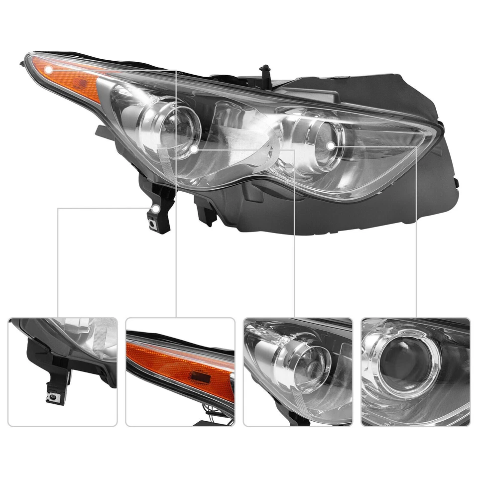 For 09-17 INFINITI FX35 FX37 FX50 QX70 Xenon/HID Headlight Headlamp Passenger RH — 第 2/4 张图片
