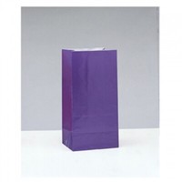 PartytüTen Aus Papier Purple/Lila, 12 StüCk - 13,5 X 25Cm