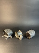 3 Silver Plate Napkin Rings Turtle Is Meriden #193, Bird & Plain Ring