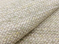 Rogers & Goffigon Texture Plain Weave Linen Uphol Fabric- Mottle / Pesto 1.45 yd