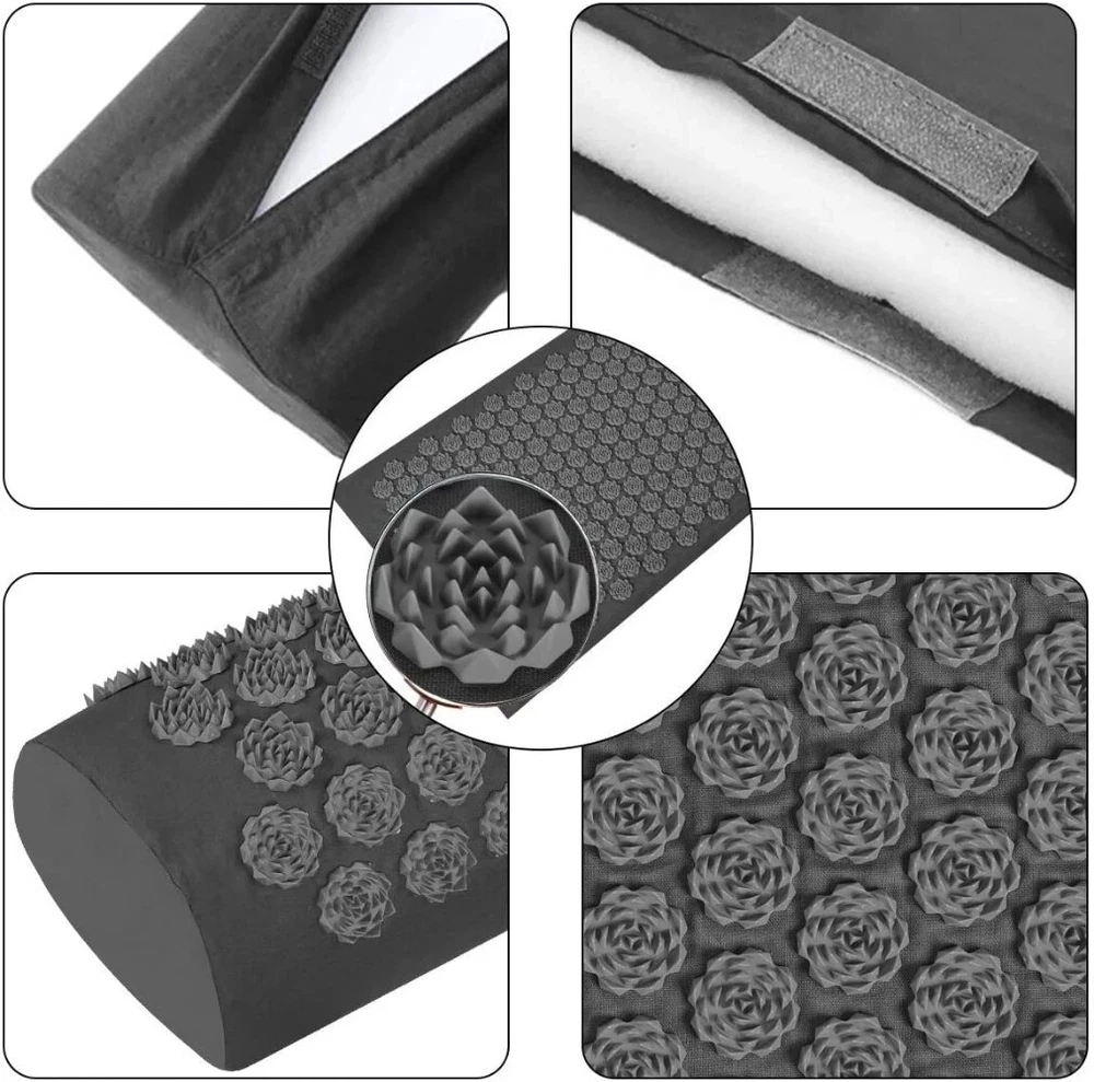 Yoga Mat Cushion Foot Massager Needle Applicator for Pilates Fitness Body Relief
