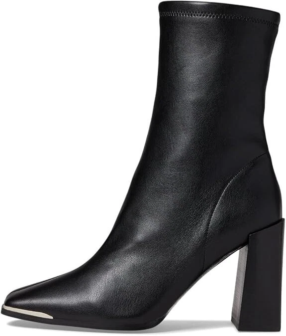 Botas de media pantorrilla chinas para mujer MARVIN detalles plateados cremallera interior negras Foto 4 de 4