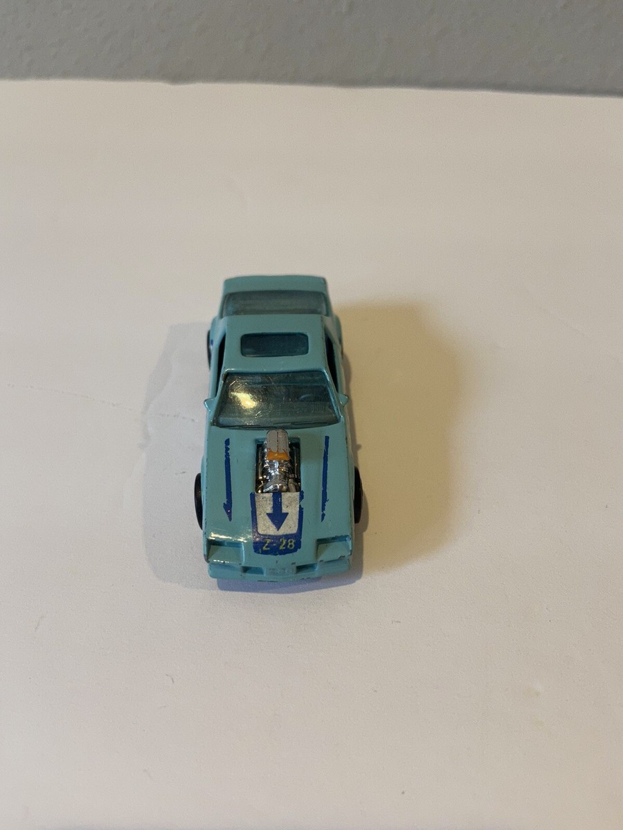 Vintage 1983 Hot Wheels 74 Blown Camaro Z28 Blue Made In Malaysia