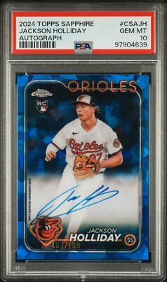 2024 TOPPS CHROME SAPPHIRE CHROME SAPPHIRE AUTOS JACKSON HOLLIDAY 