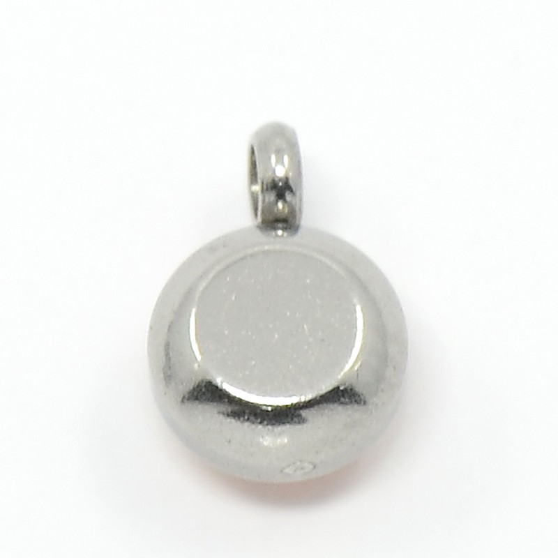 Collier boule en argent sterling de 40,6 cm avec pendentif