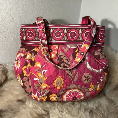 Vera Bradley Pleated Satchel - Carnaby Print