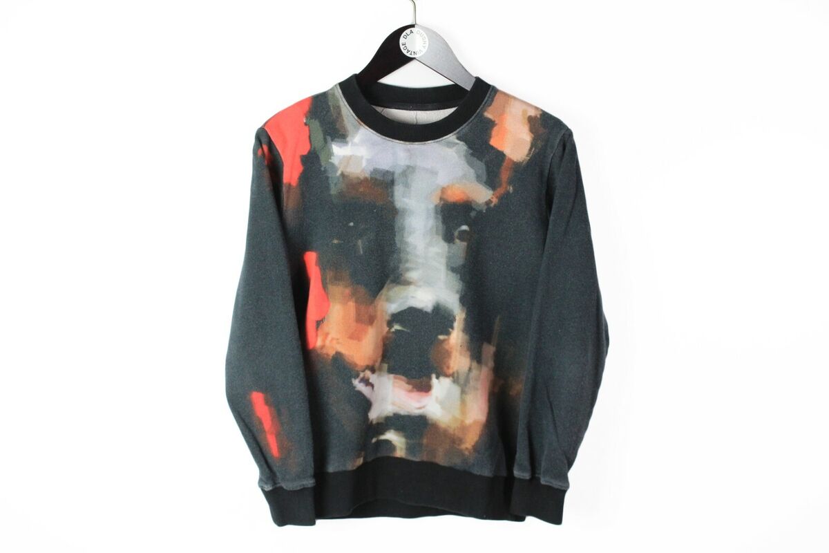 authentic GIVENCHY rottweiler Sweatshirt Size XS black Dog logo | eBay