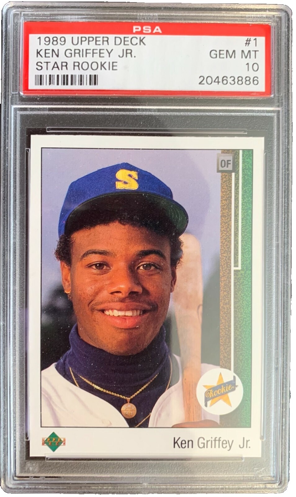 ken griffey jr rookie card graded 10 Jr. 1989 Upper Deck #1 PSA Gem Mint 1360  Three Stars Sportscards This card has been hand signed Seattle Mariners by Griffey and has been slabbed and authenticated by Beckett ken griffey jr rookie card