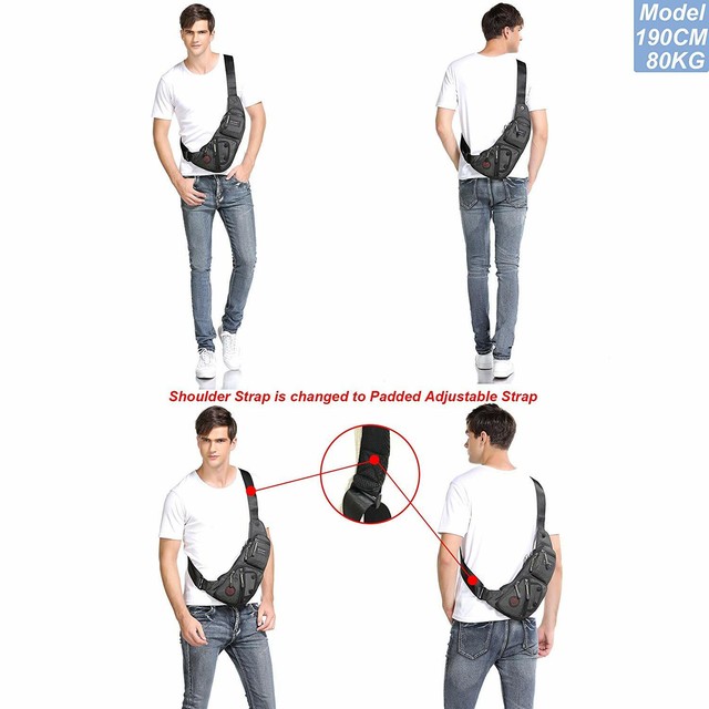 Da... Nicgid Sling Bag Chest Shoulder Backpack Fanny Pack Crossbody Bags for Men