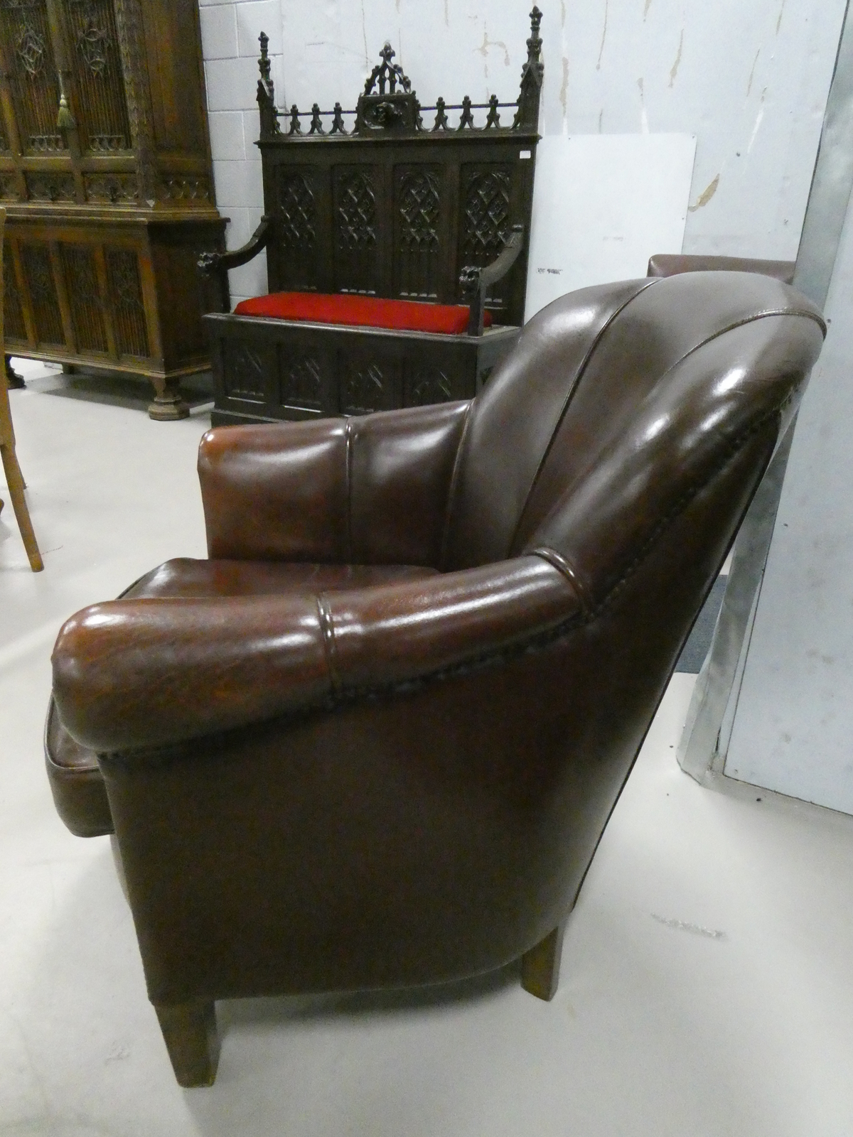 Dutch Muyleart Brown Sheep Leather Club Chair eBay