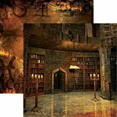 Wizard 101 Library Wizard 101 Library 12x12 Scrapbook Paper by Reminisce - 5 Sheets | eBay