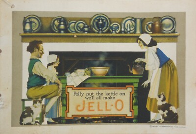 Maxfield Parish ''Polly Put The Kettle On''  ''JELL-O'' Cookbook c. 1923- 24 Pages