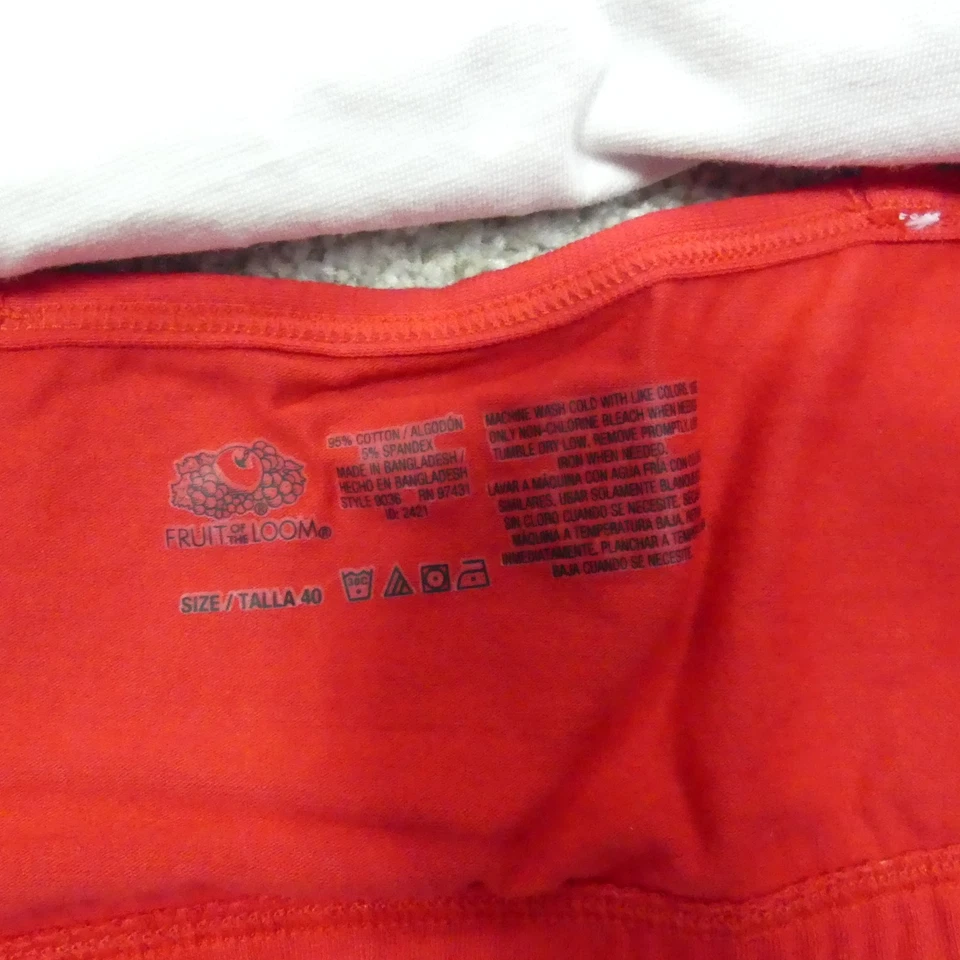 Sujetadores deportivos Fruit Of The Loom para mujer 40 rojo gris blanco suéter inalámbrico paquete de 3 Foto 3 de 4