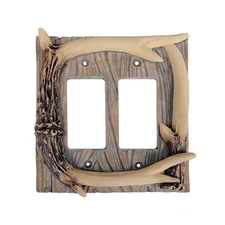 Rivers Edge Products Decora Switch Plate Cover, Double Gang Wall Plate With