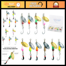 Trout Spinners & Fly Fishing Lures for Bass, Salmon, Pike - Brass Spinner Set