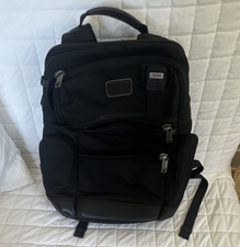 TUMI Black Men s Backpack Zip Closure Top Han...