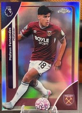 Topps Chrome Premier League Refractor Mateus Fernandes #183 West Ham United